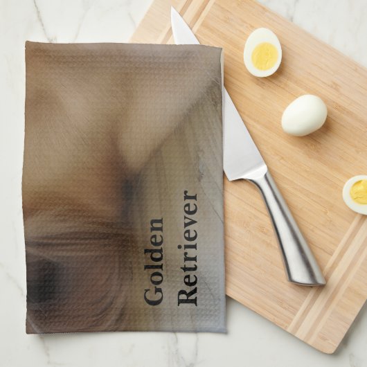 Golden retriever küchentuch (Viertel Falte)