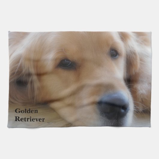 Golden retriever küchentuch (Horizontal)