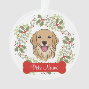 Golden retriever-kundengerechte Verzierung Ornament