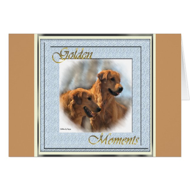 Golden Retriever Kunst Geschenke (Vorderseite (Horizontal))