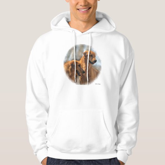 Golden Retriever Kunst Geschenke Hoodie (Vorderseite)