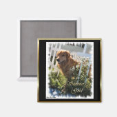 Golden Retriever Kunst Geschenke Magnet (Vorderseite/Rückseite)