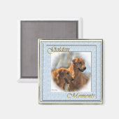 Golden Retriever Kunst Geschenke Magnet (Vorderseite/Rückseite)