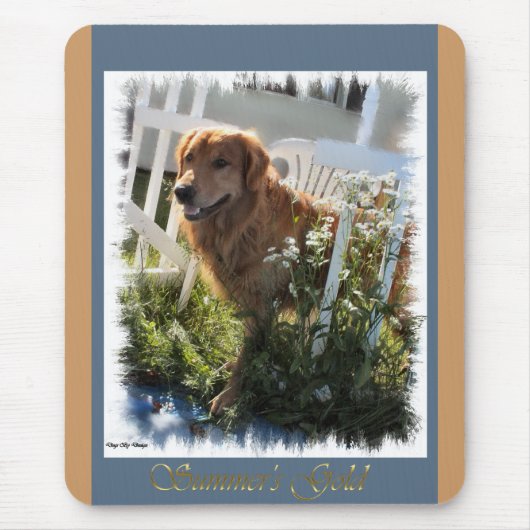 Golden Retriever Kunst Geschenke Mousepad (Vorne)