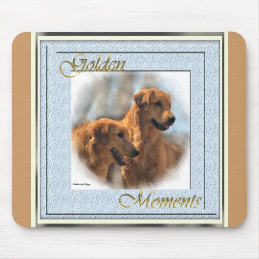 Golden Retriever Kunst Geschenke Mousepad (Vorne)
