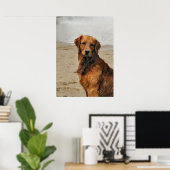 Golden Retriever Kunst Geschenke Poster (Heimbüro)