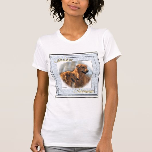 Golden Retriever Kunst Geschenke T-Shirt (Vorderseite)
