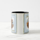 Golden Retriever Kunst Geschenke Zweifarbige Tasse (Mittel)
