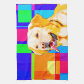 Golden retriever-Kunst Geschirrtuch (Vertikal)