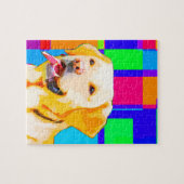 Golden retriever-Kunst Puzzle (Horizontal)