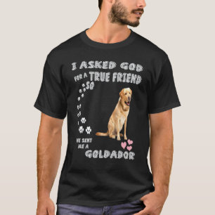 Golden Retriever Lab Hund Mama Papa Kostüm Süß Gol T-Shirt