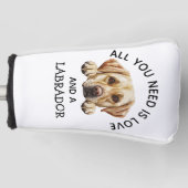 Golden Retriever Labrador Golf Headcover (Vorderseite)