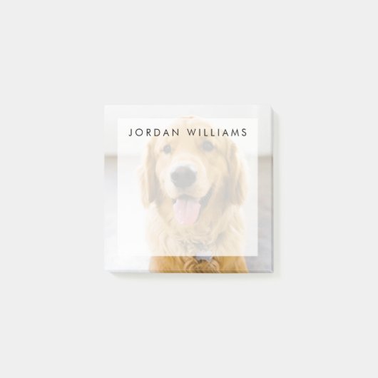 Golden Retriever Lächeln Post-it Klebezettel (Vorderseite)