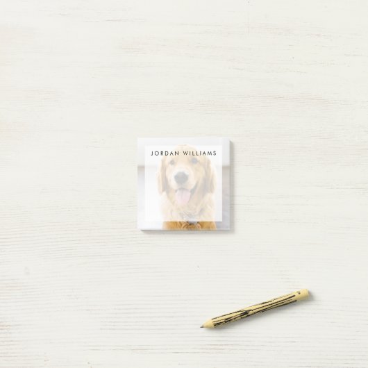 Golden Retriever Lächeln Post-it Klebezettel (Auf Schreibtisch)