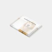 Golden Retriever Lächeln Post-it Klebezettel (angewinkelt)