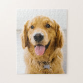 Golden Retriever Lächeln Puzzle (Vertikal)
