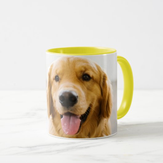 Golden Retriever Lächeln Tasse (VorderseiteRechts)