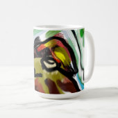 Golden Retriever läuft frei Kaffeetasse (VorderseiteRechts)