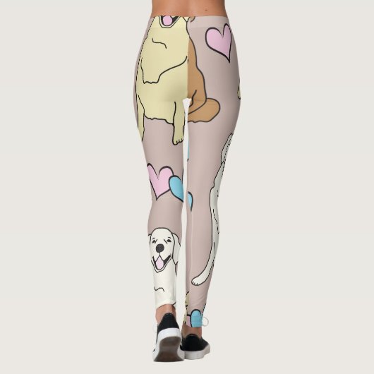 Golden Retriever Leggings (Rückseite)