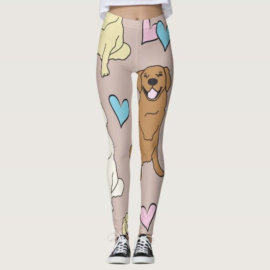 Golden Retriever Leggings (Vorderseite)