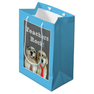 Golden retriever-Lehrer-Anerkennung Mittlere Geschenktüte