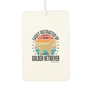 Golden Retriever Leicht Ablenkbar Vintage-Hundedes Autolufterfrischer