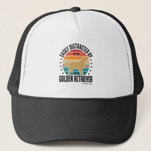 Golden Retriever Leicht Ablenkbar Vintage-Hundedes Truckerkappe