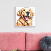 Golden Retriever Leinwanddruck (Insitu (Wohnzimmer))