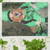 Golden Retriever Leprechauns auf Stumpfen Handtuch (Gefaltet)