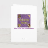 Golden Retriever Lesbian Brides Wedding Karte (Rückseite)