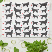 Golden Retriever Liebe Geschirrtuch (Gefaltet)