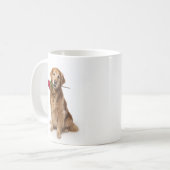 Golden Retriever Liebe Kaffeetasse (Vorderseite Links)