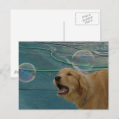 Golden Retriever Liebe Postkarte (Vorne/Hinten)