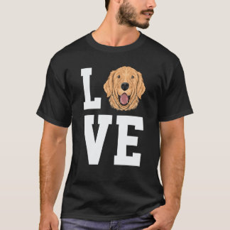 Golden Retriever Liebe Süße Golden Retriever Hunde T-Shirt