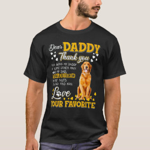 Golden Retriever Lieber Papa Danke, dass du mein b T-Shirt