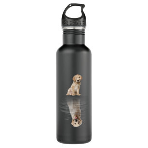 Golden Retriever Life Cute Love Golden Retriever Edelstahlflasche