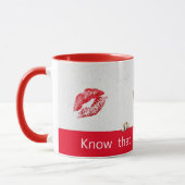 Golden Retriever Lippenstiftküsse Tasse (Links)