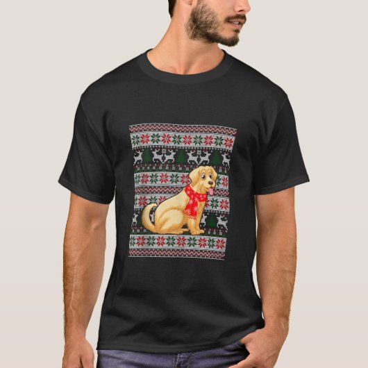 Golden Retriever Lover Christmas Family Matching P T-Shirt (Vorderseite)