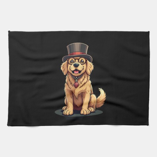Golden Retriever Lover Dog Golden Retrievers Top H Geschirrtuch (Horizontal)
