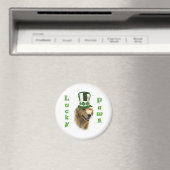 Golden Retriever Lucky Paws Magnet (In Situ (Geschirrspüler))