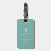 Golden Retriever Luggage Tag Gepäckanhänger (Rückseite vertikal)