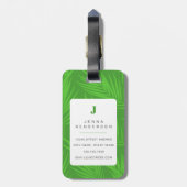 Golden Retriever Luggage Tag Gepäckanhänger (Rückseite vertikal)