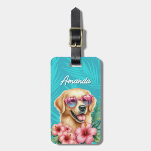 Golden Retriever Luggage Tag Gepäckanhänger