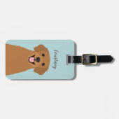 Golden Retriever Luggage Tags Gepäckanhänger (Vorderseite horizontal)
