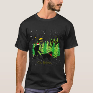 Golden Retriever Lustiger Bigfoot Weihnachten Alie T-Shirt