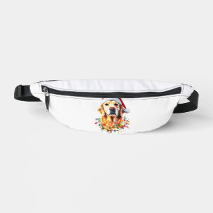 Golden Retriever Lustiger Hund Weihnachten Santa H Bauchtasche