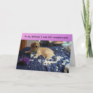 Golden Retriever macht einen witzigen Geburtstag Karte