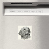 Golden Retriever Magnet (In Situ (Geschirrspüler))