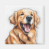 Golden Retriever Magnet (Vorne)