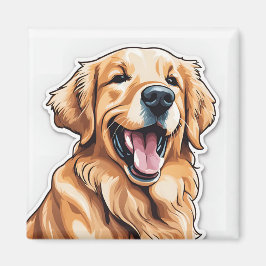 Golden Retriever Magnet